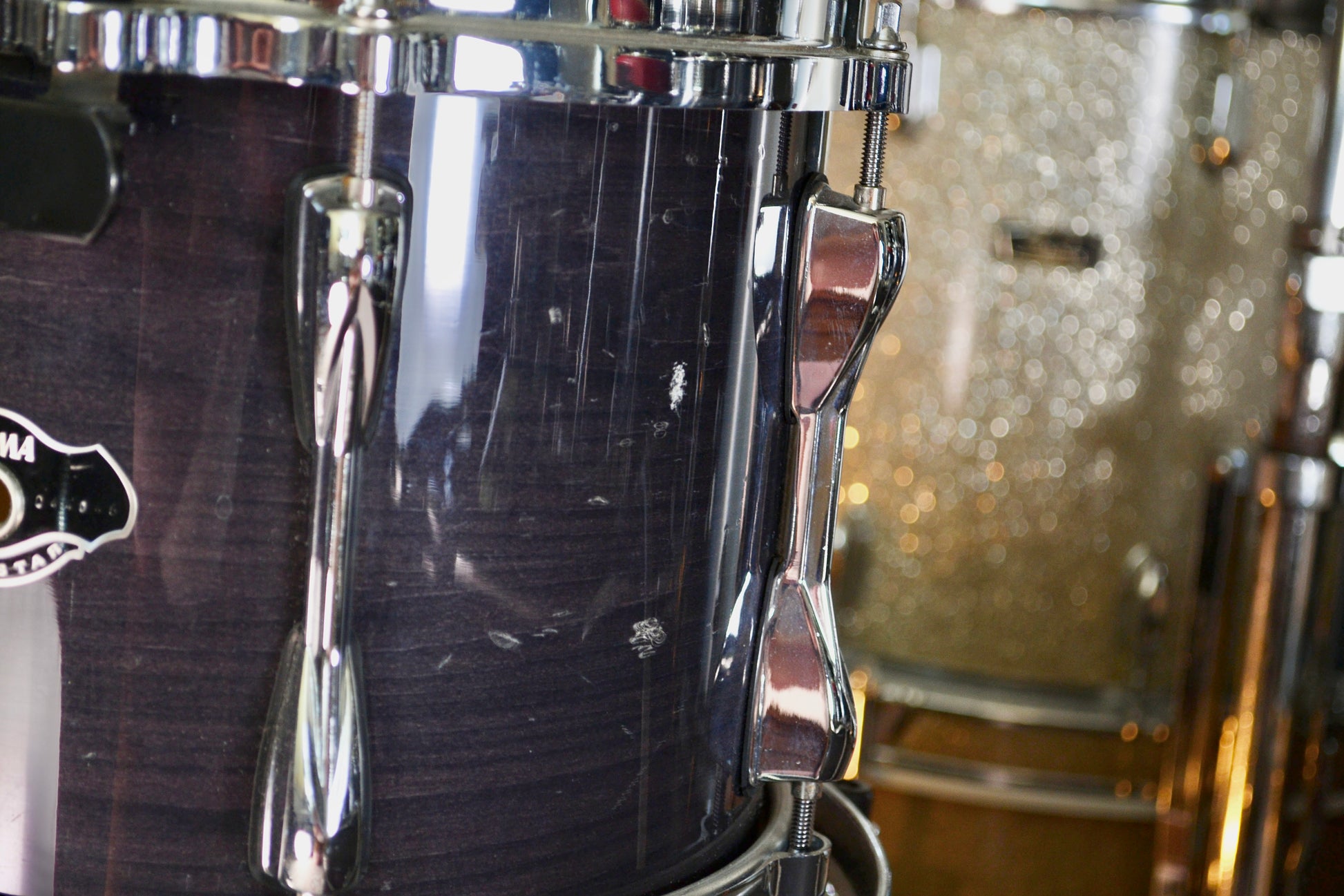 Tama 5-Piece Superstar Custom Drum Kit in Custom Charcoal Lacquer - 2007