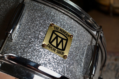 Modern Drum Shop 14x5” Snare Drum in Silver Sparkle