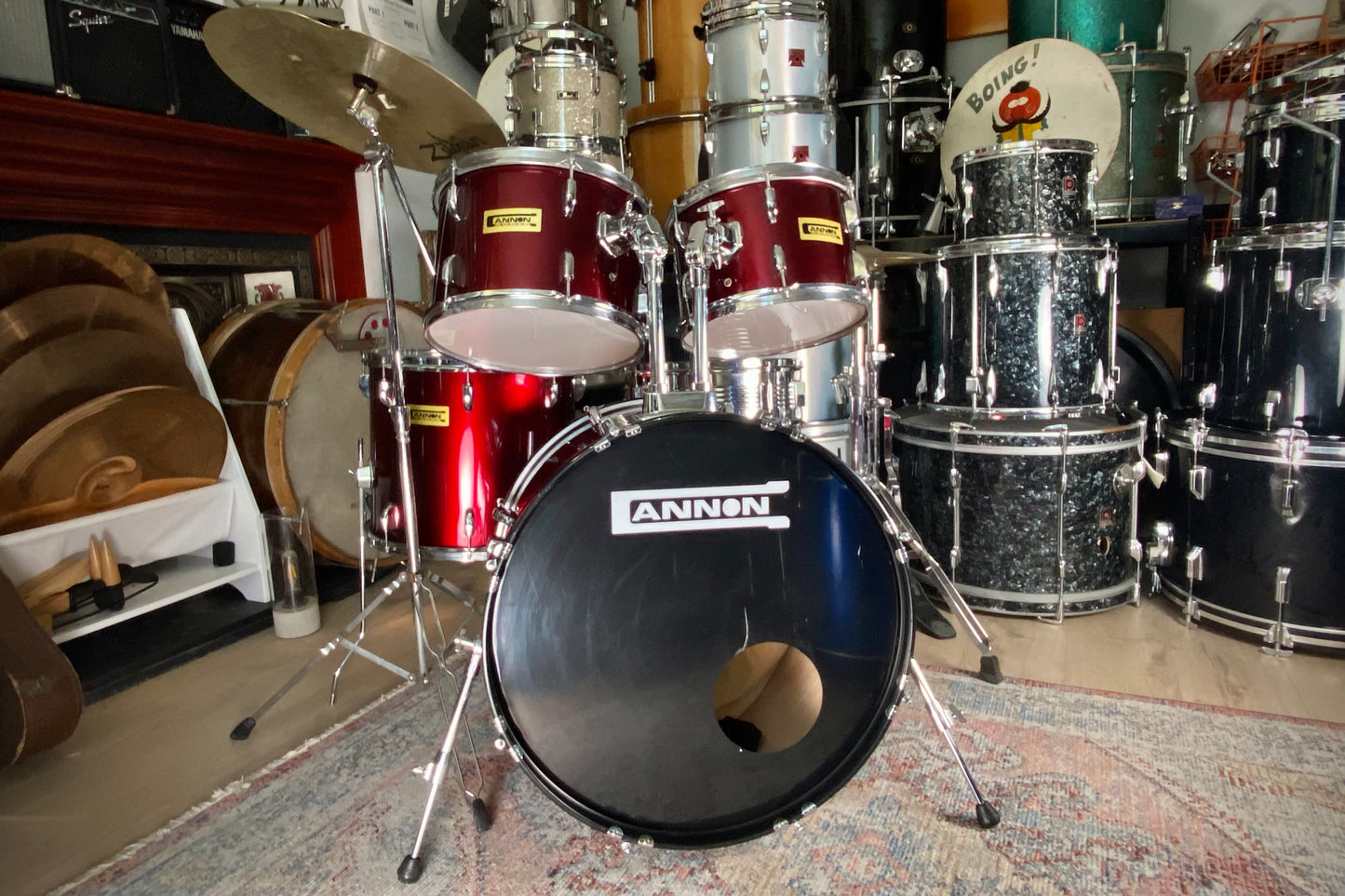 Cannon Adder Drum Kit in Wine Red