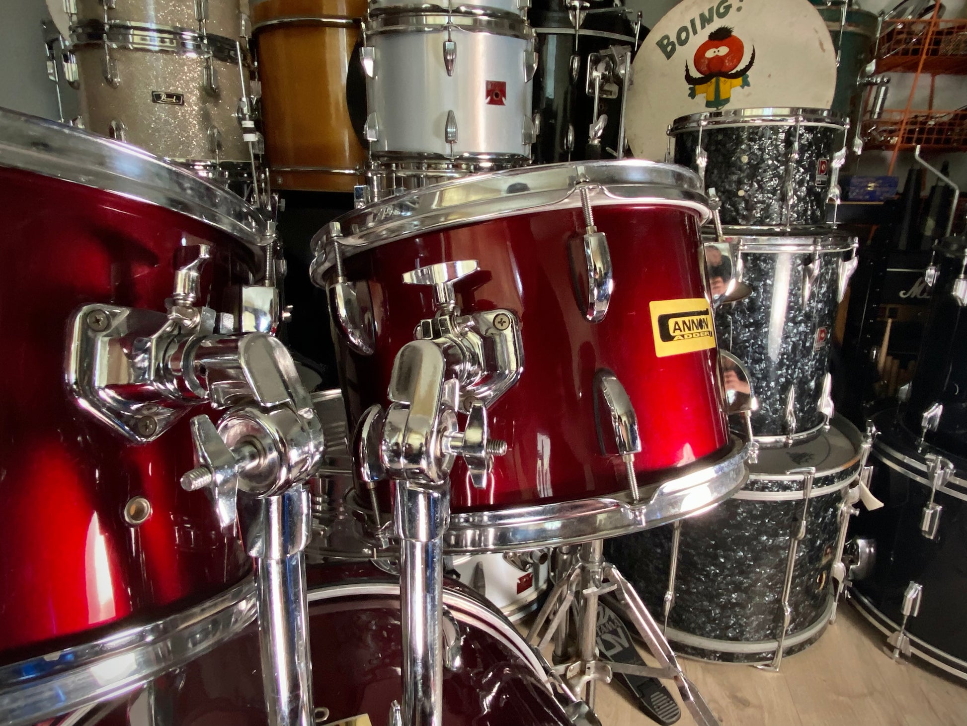 Cannon Adder Drum Kit in Wine Red