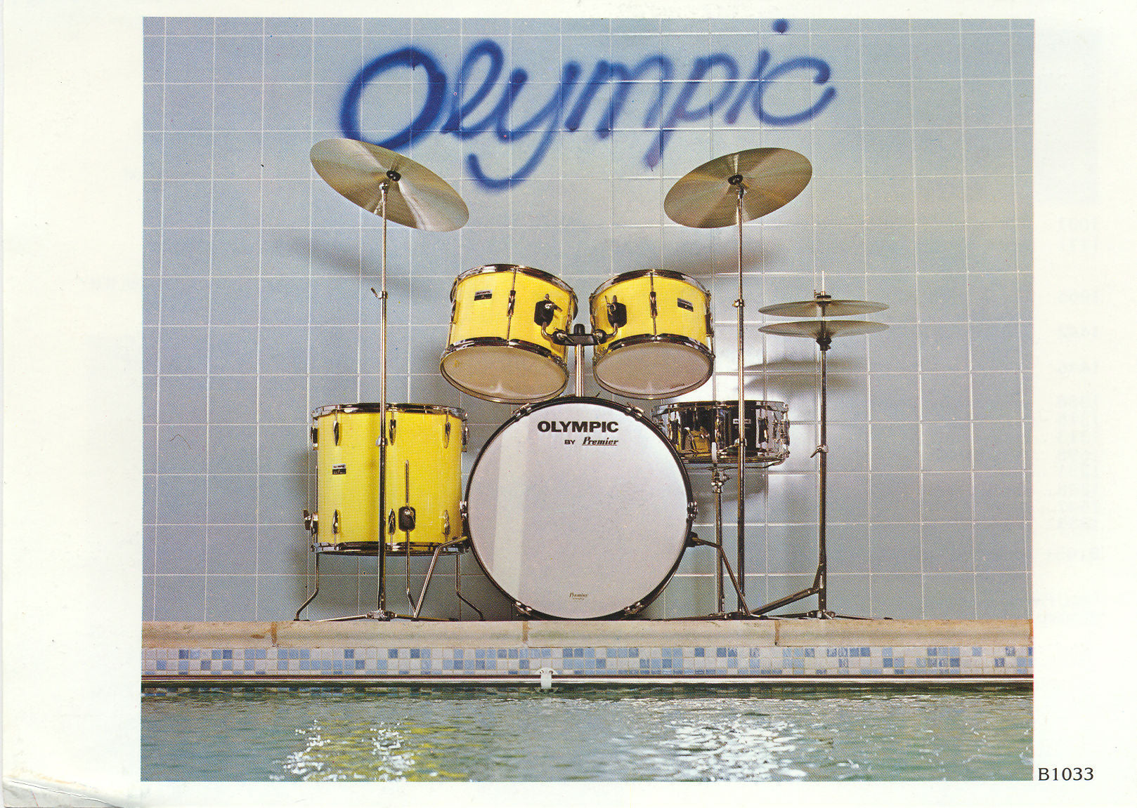 Olympic by Premier '1005' 14x5.5" Steel Snare Drum - 1978