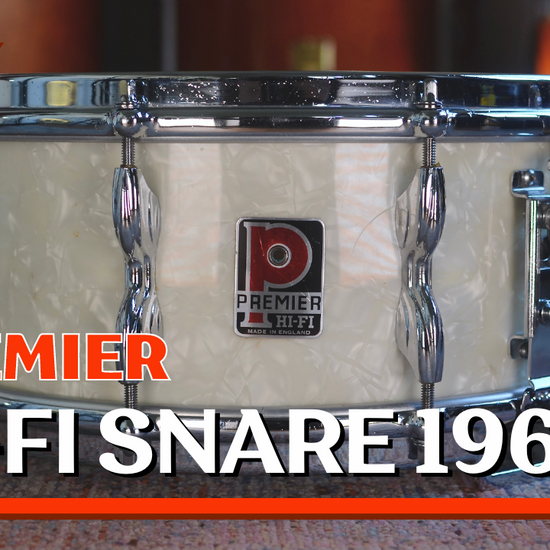 Premier Hi-Fi 14x5.5" Vintage Birch Snare Drum in White Marine Pearl - 1960