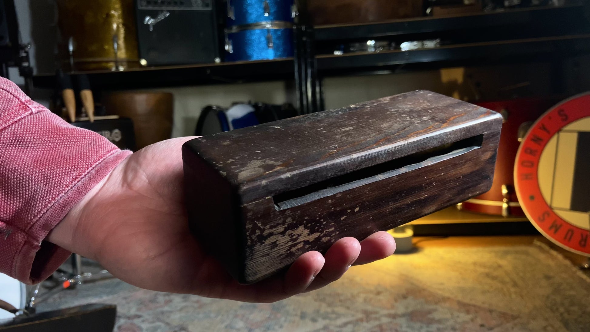 Vintage Low Wood Block Percussion