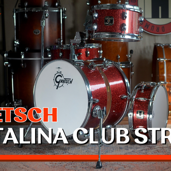 Gretsch 'CC-S264X' Catalina Club Street 4 Piece Drum Kit in Red Sparkle