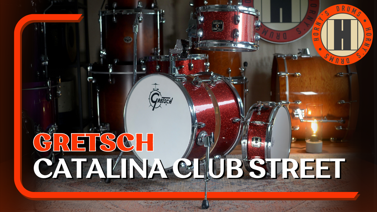 Gretsch 'CC-S264X' Catalina Club Street 4 Piece Drum Kit in Red Sparkle