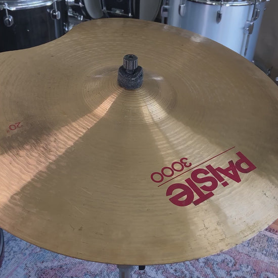 Paiste 3000 20" Vintage Crash Cymbal (Repaired) - 1910g