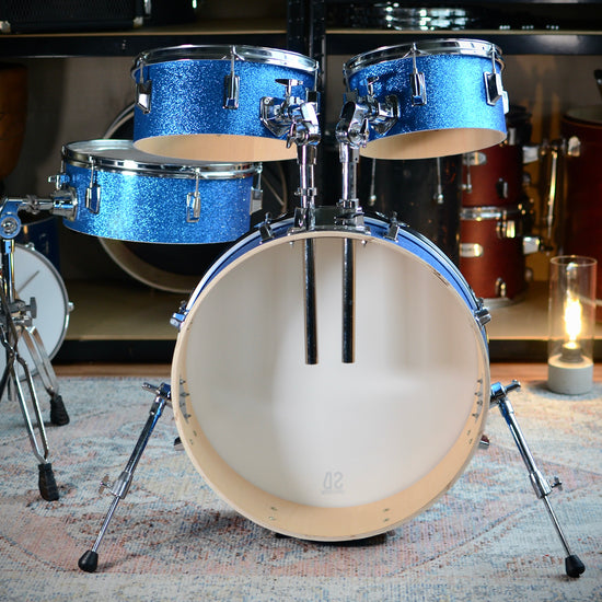 HD Custom 'Chop Kit' 4-piece Compact Drum Kit in Blue Sparkle