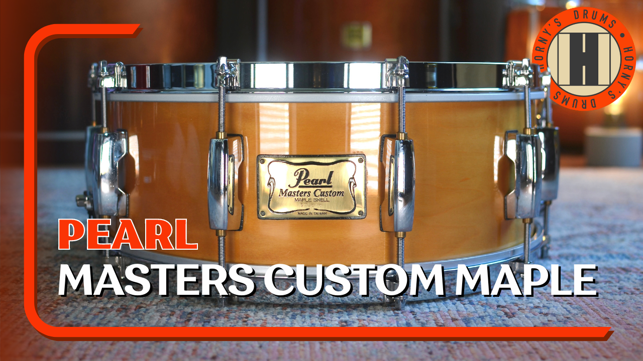 Pearl 'MMX5514C' MMX Masters Custom 14x5.5" Snare Drum in Natural Maple - 1999