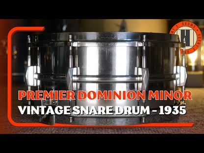 Premier 'Dominion Minor' Model 14x6.5" Vintage Snare Drum - 1935