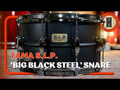 Tama S.L.P. ‘Big Black Steel’ 14x8” Snare Drum - Matte Black