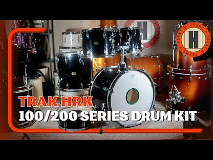 TRAK HRK 100/200 Series Drum Kit with 14" Snare Drum in Black - 12/13/16/22"