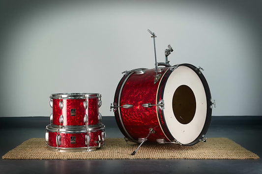 Tama / Drum Mate '3' Drum Kit inc Snare Drum - 1966 - Red Pearl