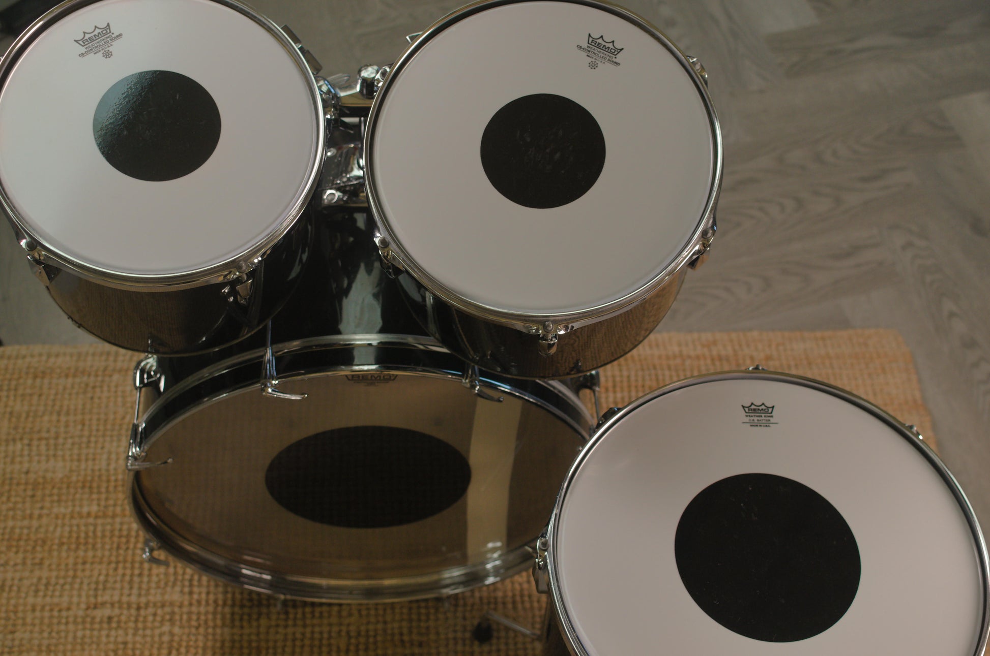 Premier APK Concert Tom Drum Kit in Liquid Black - 1990's