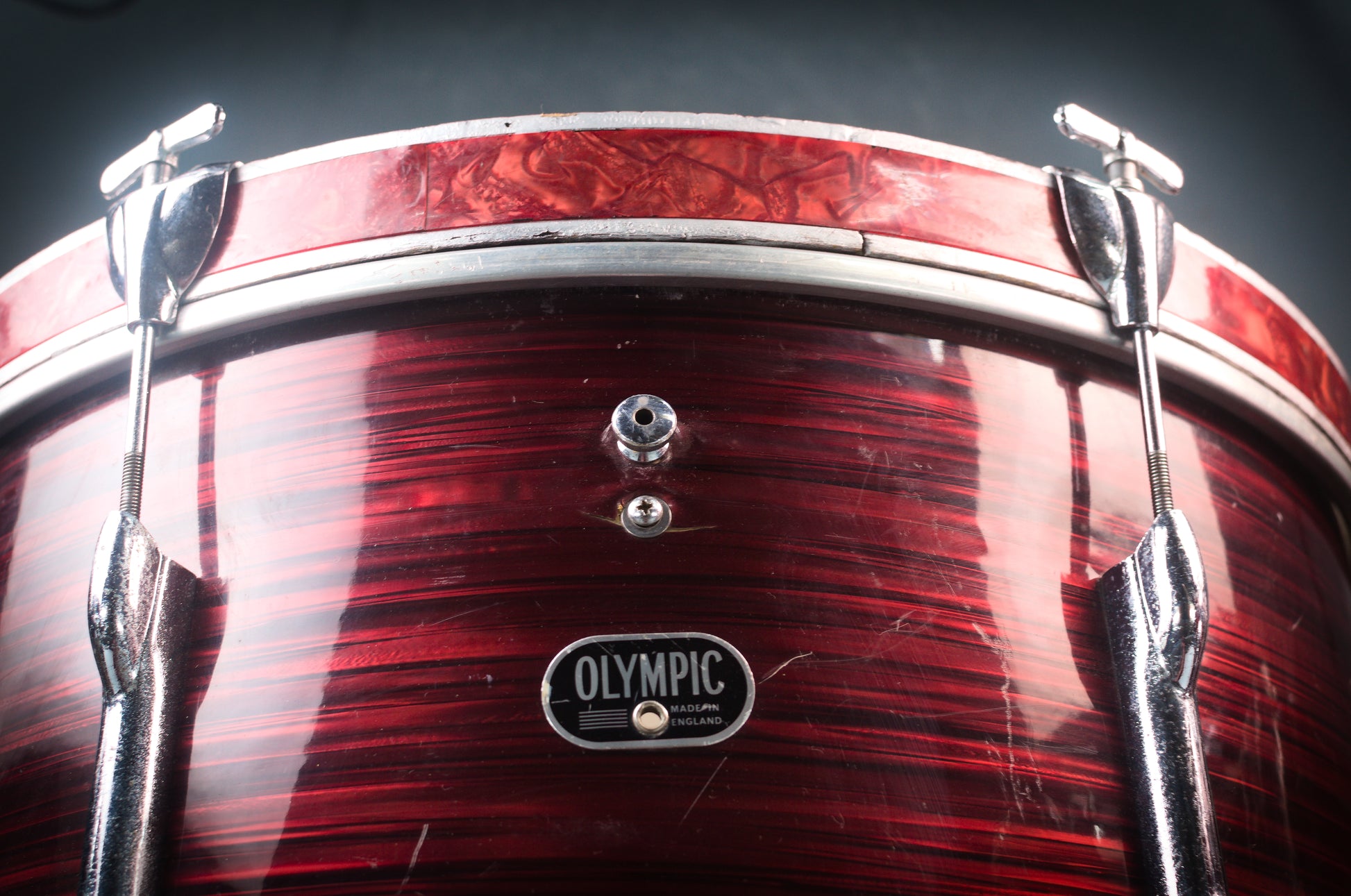 Premier Olympic '65' Drum Kit in Red SilkPearl - 1966 