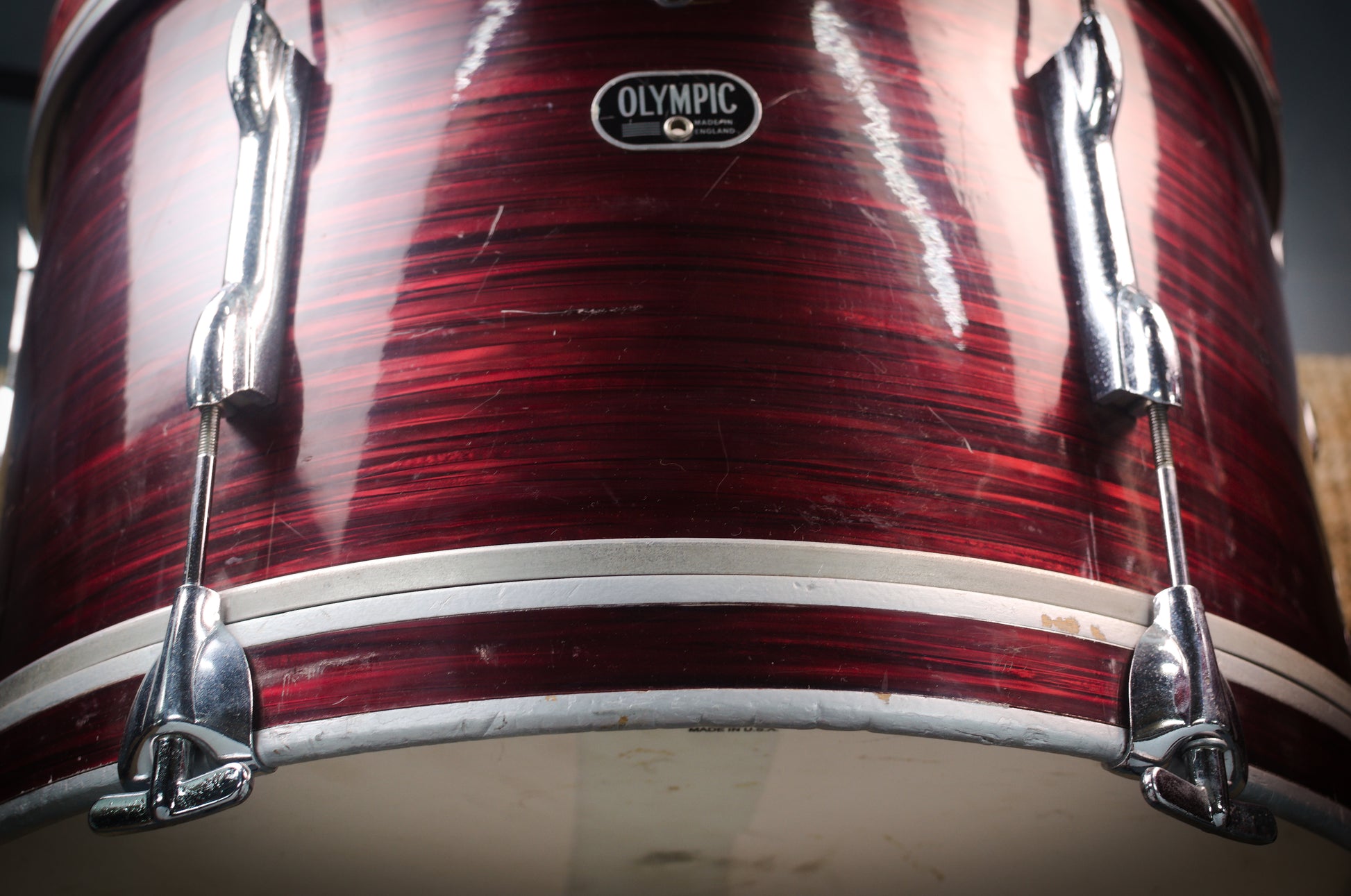 Premier Olympic '65' Drum Kit in Red SilkPearl - 1966 