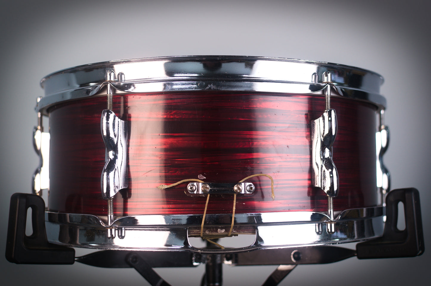 Premier Olympic '1182' Snare Drum in Red Silk Pearl - 1966