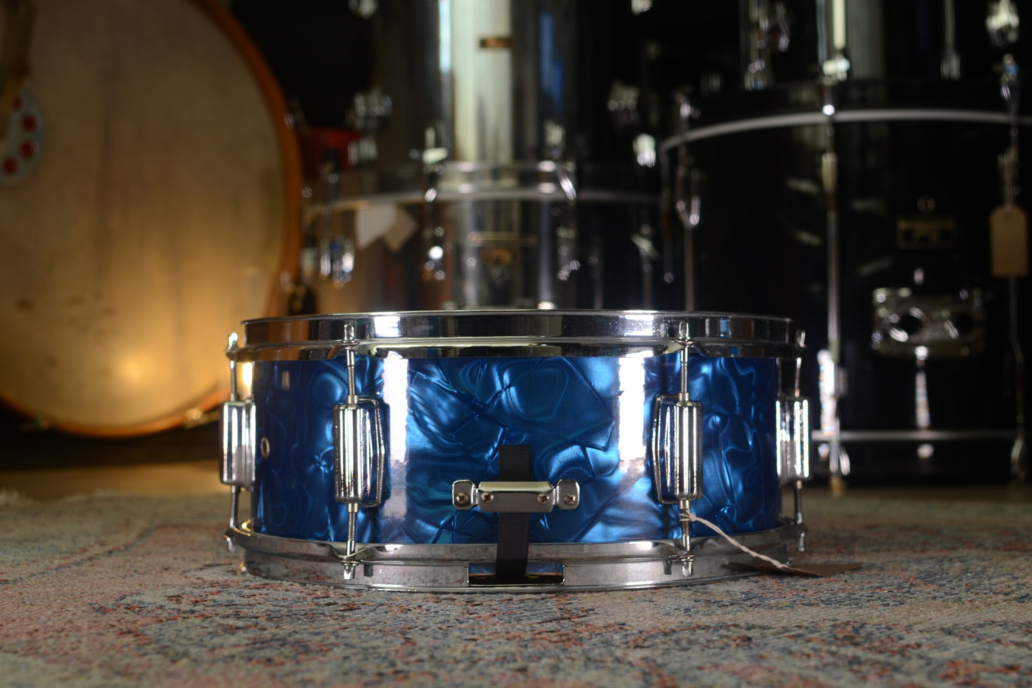 NewSound 14x5.5” Snare Drum in Blue Satin Flame - 1960’s