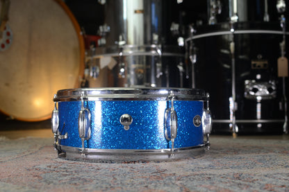 Slingerland Deluxe Student Model 14x5.5" Snare Drum in Sparkling Blue Pearl - 1973