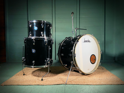 Beverley 'The Galaxy 21' 3-Piece Mahogany Drum Kit in Jet Black - 1969