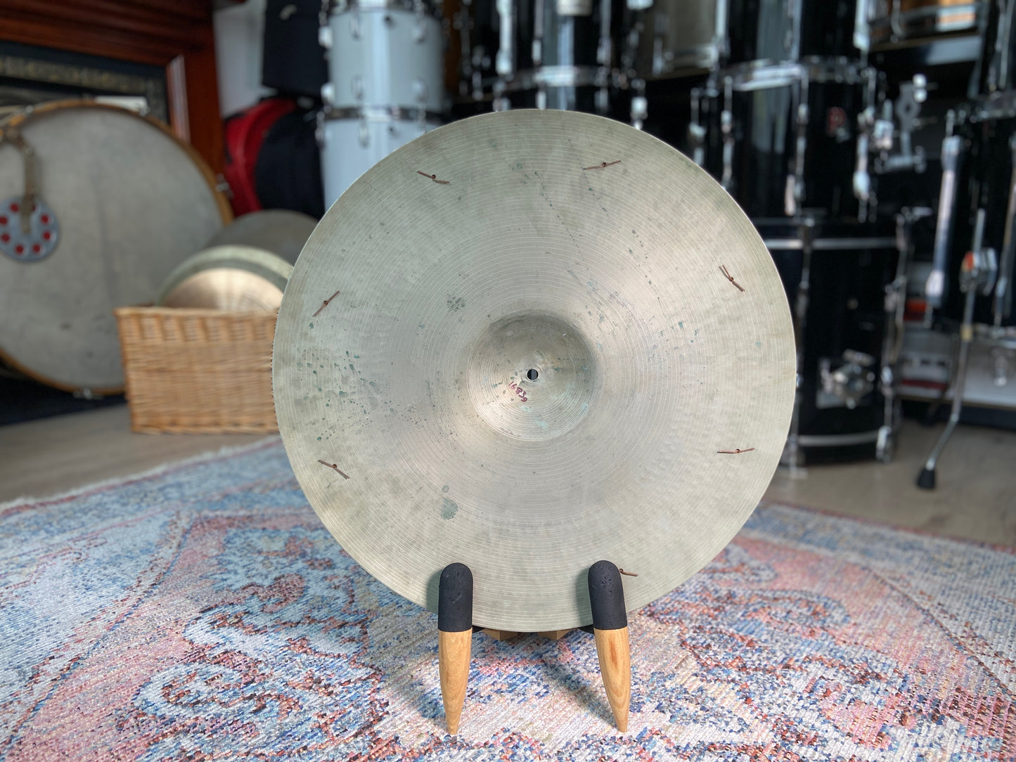 Zyn 20" Vintage Rivet Crash-Ride Cymbal - 1960's - 1683g