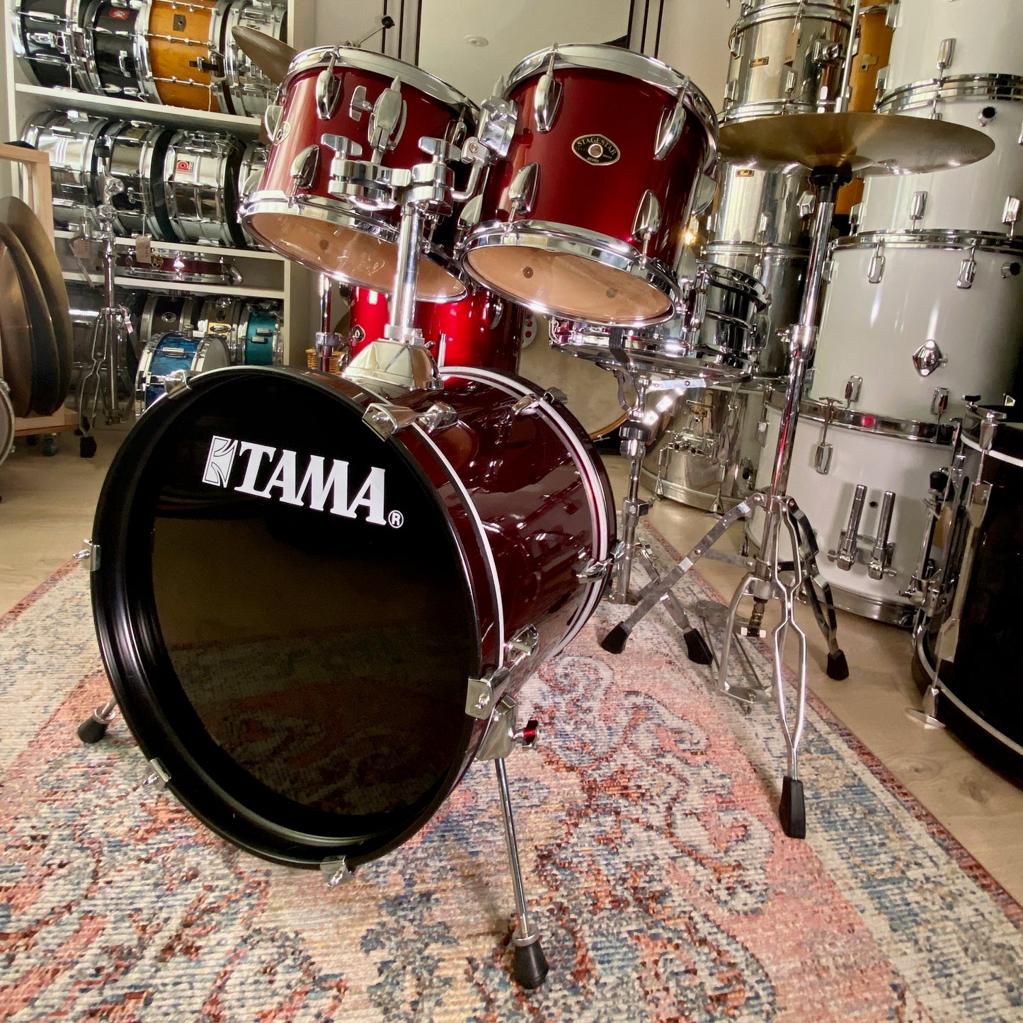 Tama Stagestar Bop Drum Kit with Snare Drum in Wine Red