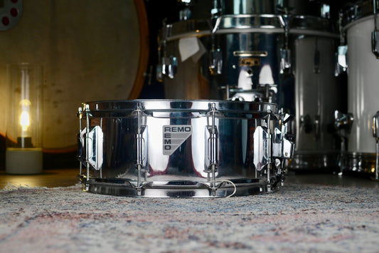 Remo Mastertouch Series 'M7-3054-XX' 14x5.5" Snare Drum in Chrome Quadra - 1988