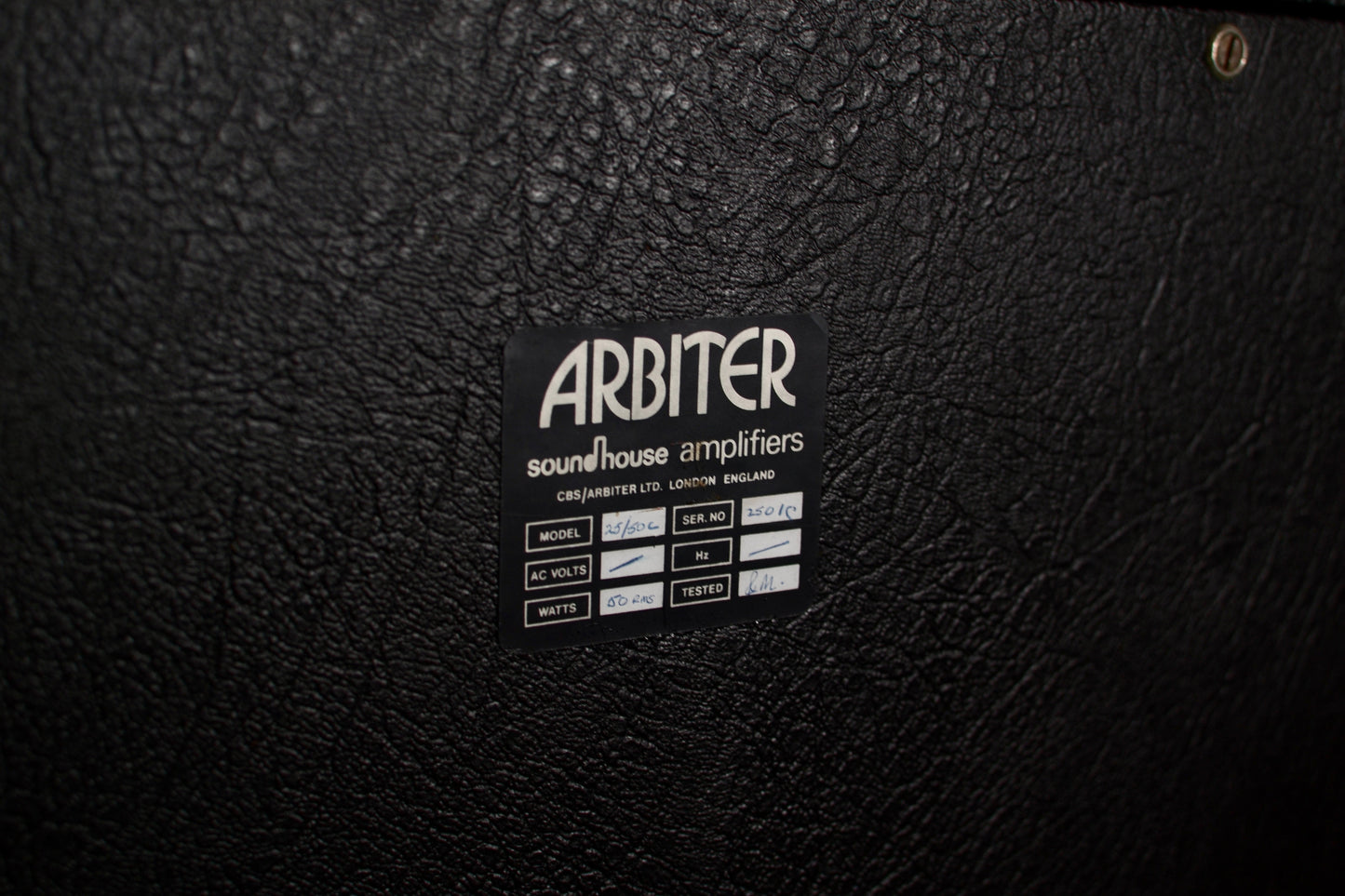 Arbiter Soundhouse 25/50 Vintage Guitar Cab - 1970's