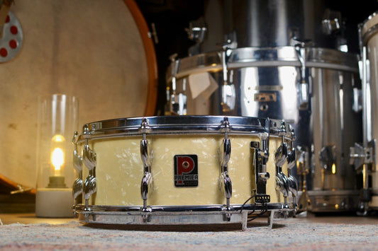 Premier Hi-Fi 14x5.5" Vintage Birch Snare Drum in White Marine Pearl - 1959