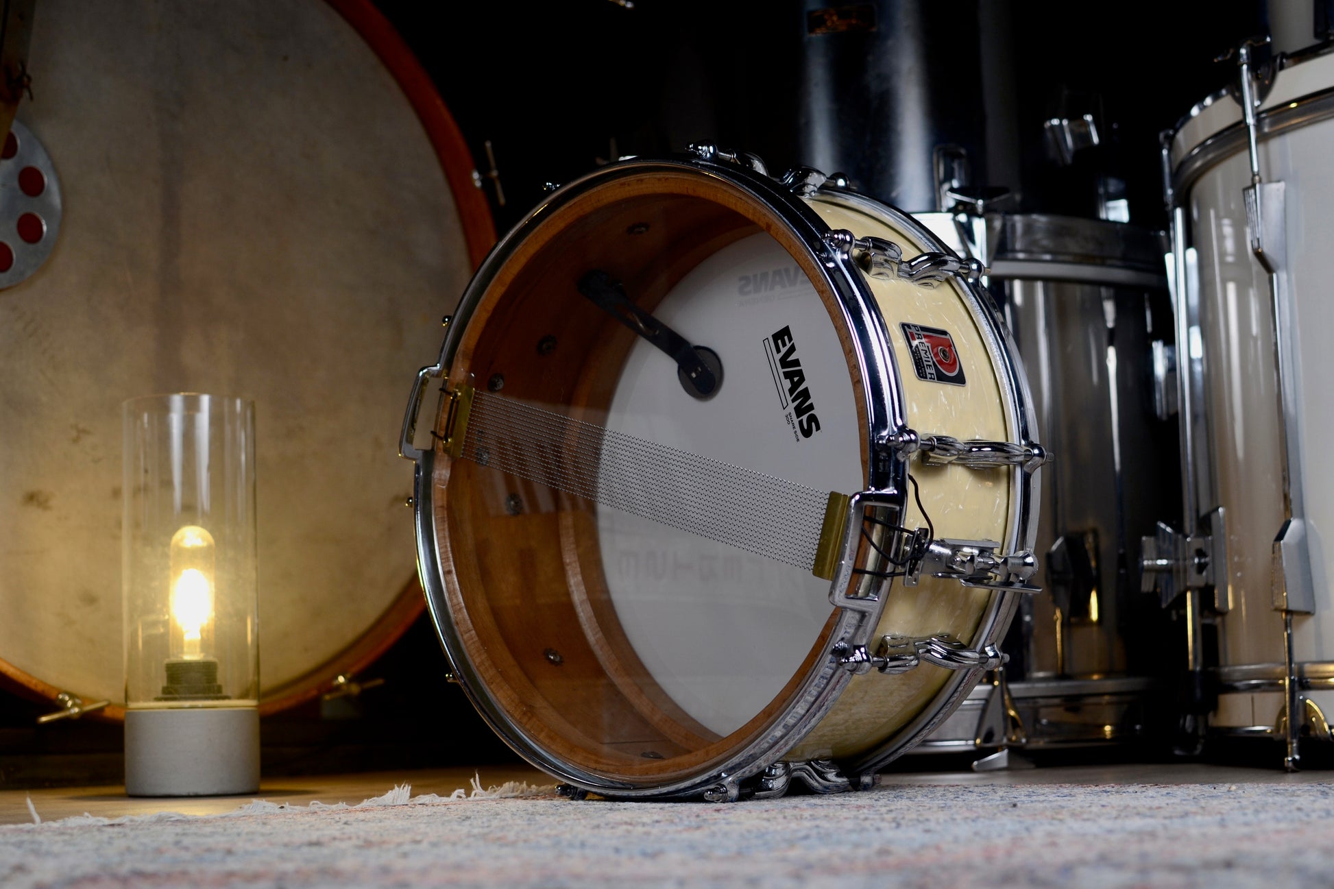 Premier Hi-Fi 14x5.5" Vintage Birch Snare Drum in White Marine Pearl - 1959