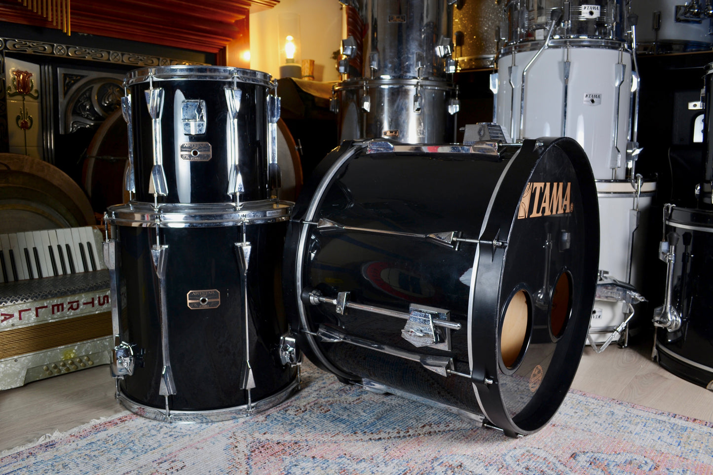 Tama Artstar ES 3-Piece Drum Kit in Jet Black - 1994