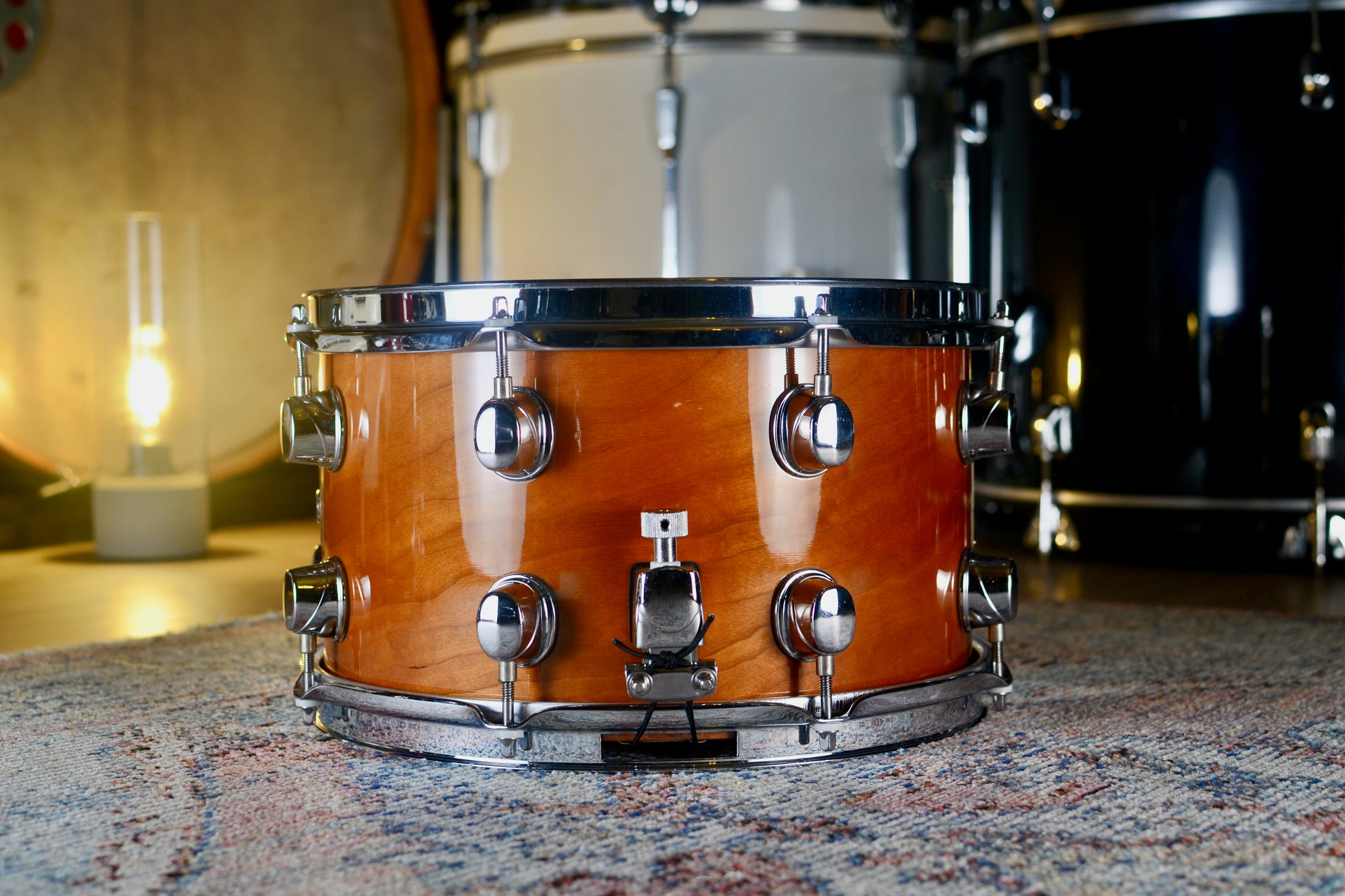 Black Panther 12x7" Maple & Cherry Snare Drum - Natural Gloss