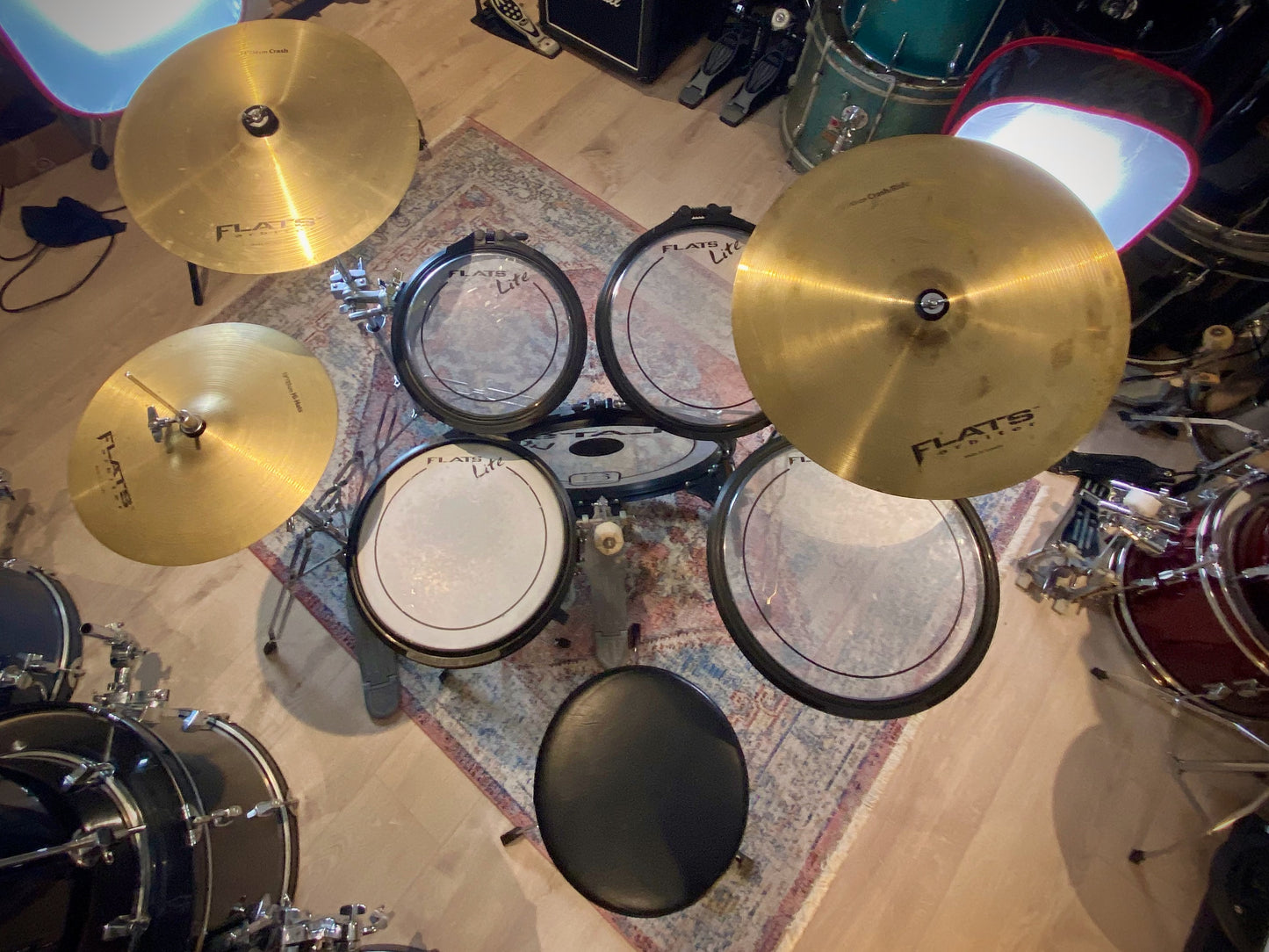 Arbiter Flats Lite Drum Kit with Hardware & Cymbals