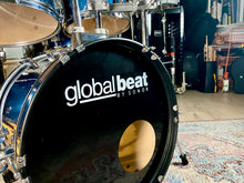Load image into Gallery viewer, GlobalBeat Junior Drum Kit by Sonor in Blue - 18/10/12/14/12SD
