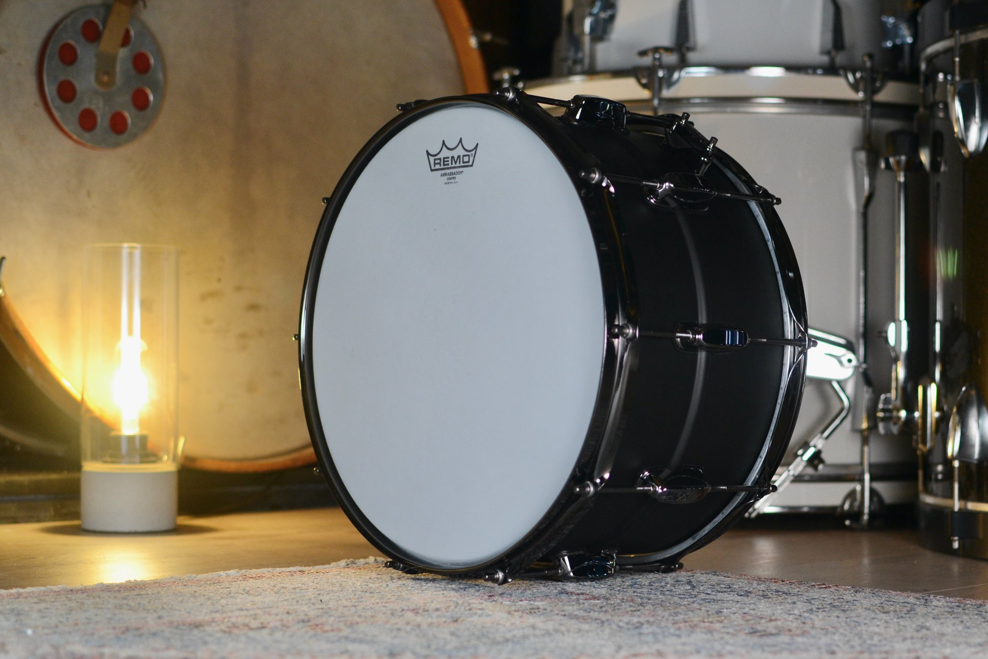 Tama S.L.P. ‘Big Black Steel’ 14x8” Snare Drum - Matte Black