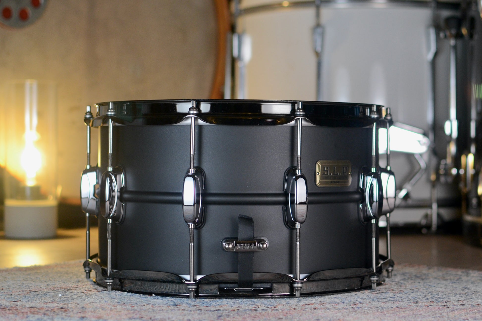 Tama S.L.P. ‘Big Black Steel’ 14x8” Snare Drum - Matte Black