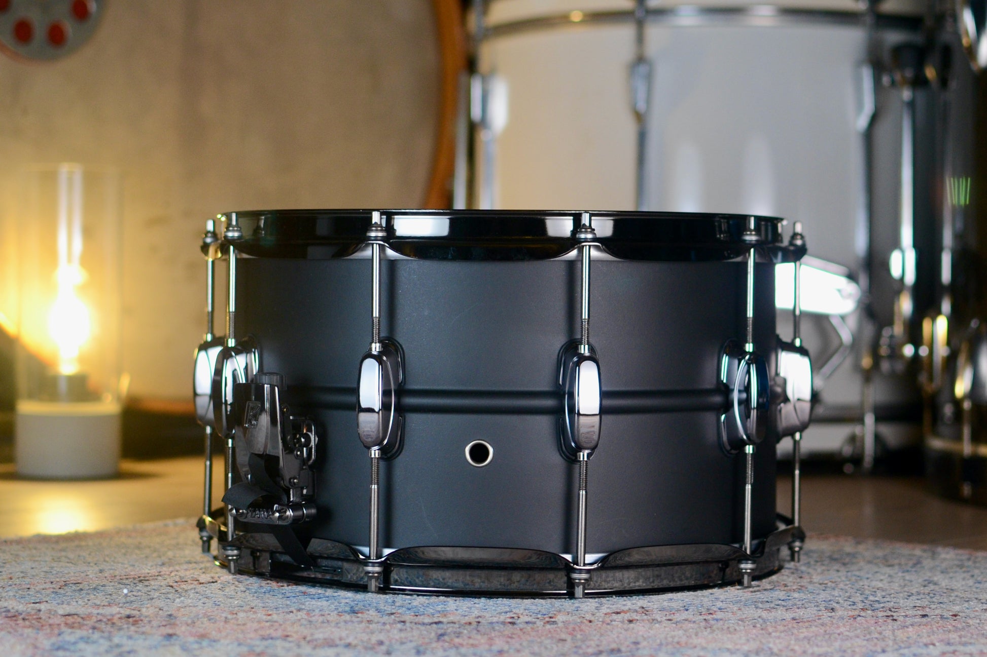 Tama S.L.P. ‘Big Black Steel’ 14x8” Snare Drum - Matte Black