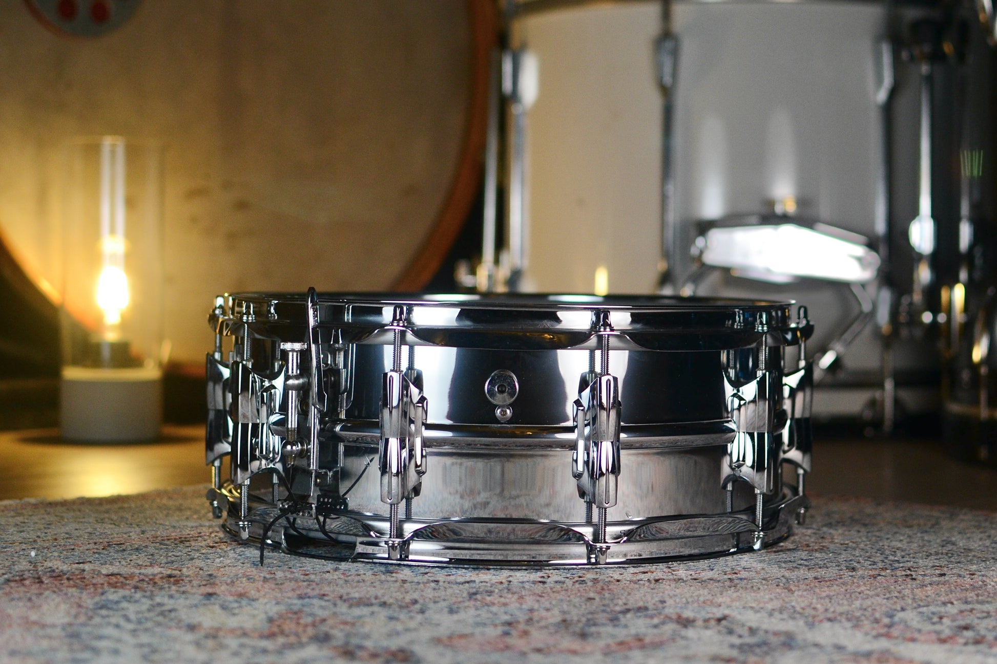 Beverley 'Cosmic 21' 14 x 5.5" Chrome Over Aluminium Snare Drum - 1960's