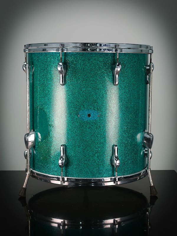 John Grey & Sons Autocrat 16x16" Floor Tom in Green Sparkle - 1963