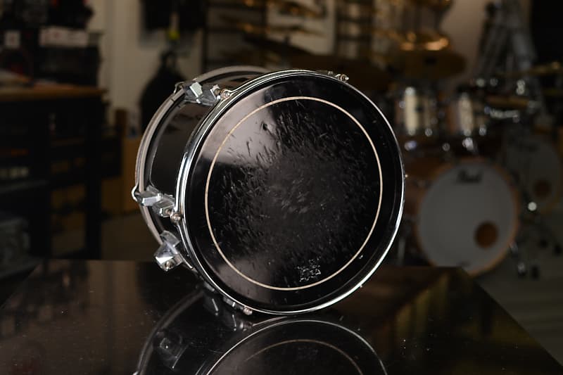 Pearl Maxwin '512' 12x8" Rack Tom 1980's Jet Black