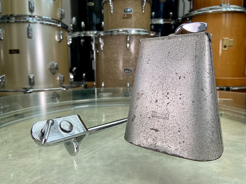 Premier Olympic 5” Vintage Cowbell with Bass Drum Mount - 1960’s