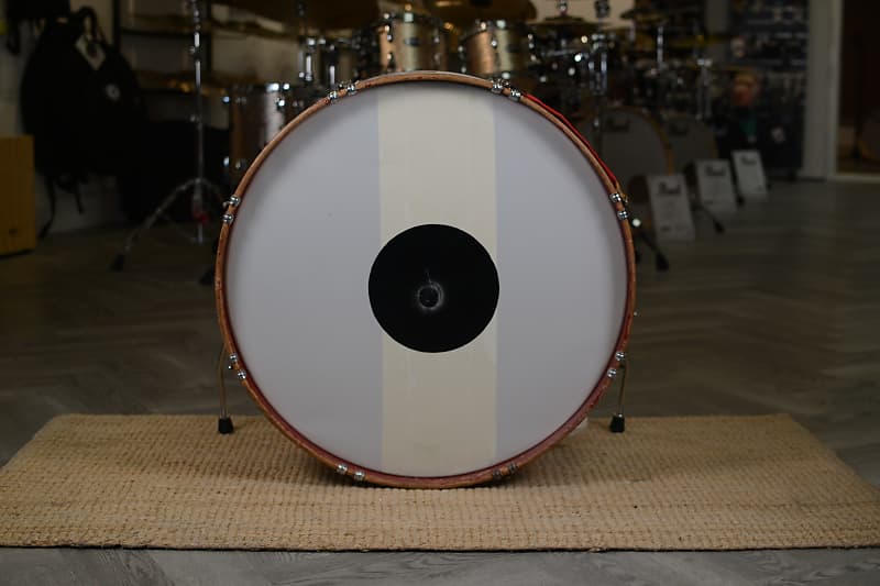 Olympic 26" x 9.5" Bass Drum 'Boys Brigade' in White - 1950's 