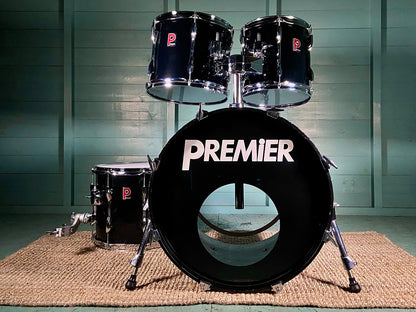 Premier APK Drum Kit in Fusion Sizes, Liquid Black - 1990's