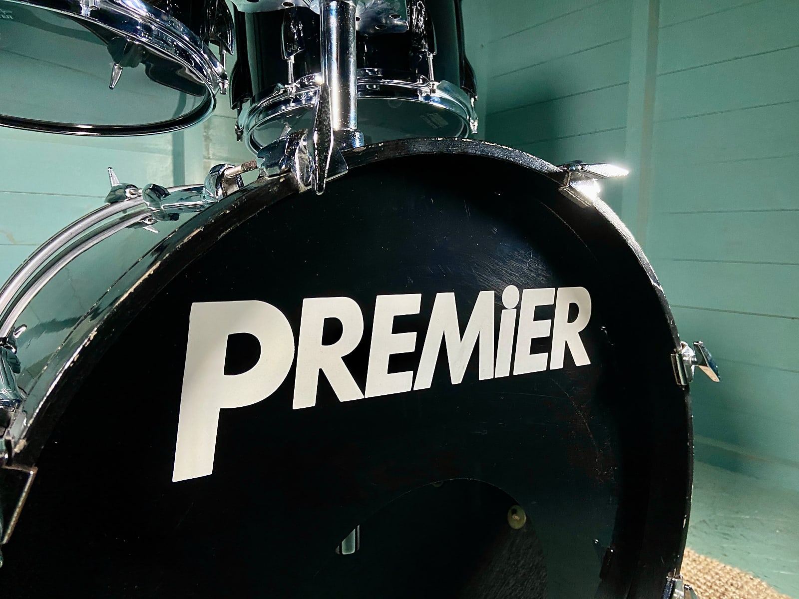 Premier APK Drum Kit in Fusion Sizes in Liquid Black - 1990's