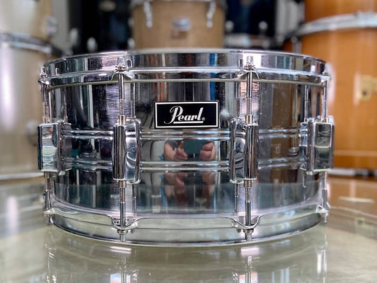 Pearl Professional Series 14 x 6.5" Steel Snare Drum - 1980's