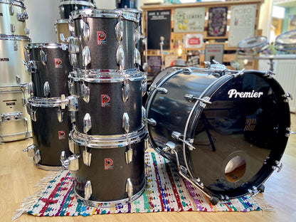 Premier Projector MKI 6-Piece Drum Kit in Grey Sparkle Finish - Mid 1980’s