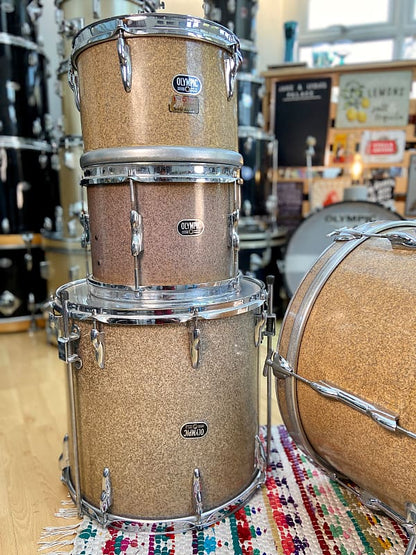 Premier Olympic '65' Drum Kit in 'Sparkling -Blue' (Gold) Finish - Late 1960's
