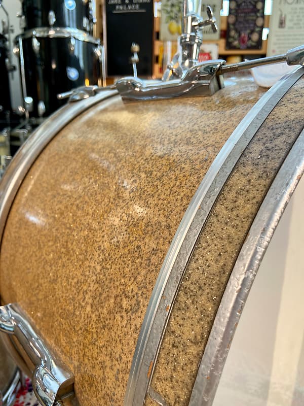 Premier Olympic '65' Drum Kit in 'Sparkling -Blue' (Gold) Finish - Late 1960's