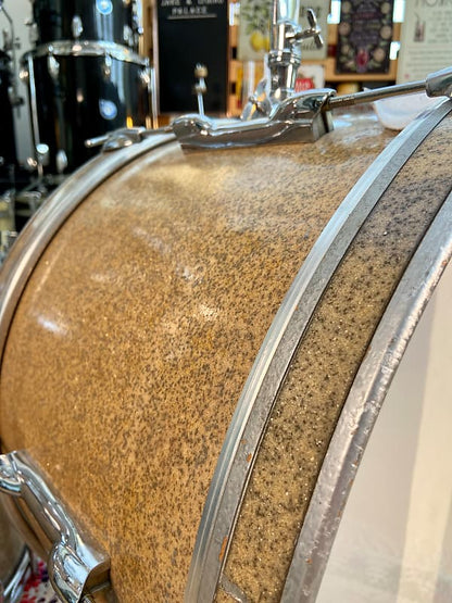 Premier Olympic '65' Drum Kit in 'Sparkling -Blue' (Gold) Finish - Late 1960's