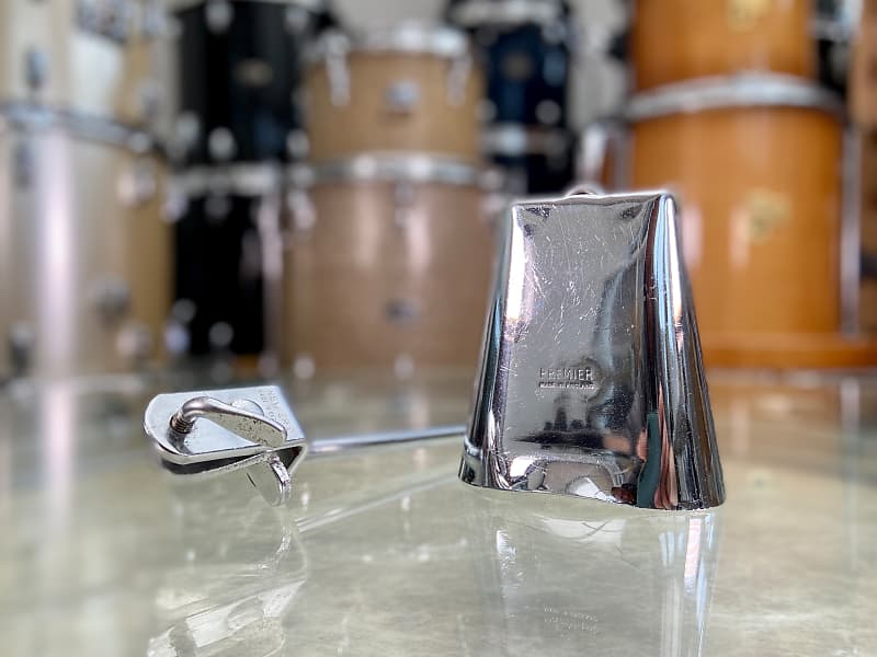 Premier Vintage Chrome 4.5” (11cm) Cowbell with Bass Drum Mount - 1950's 