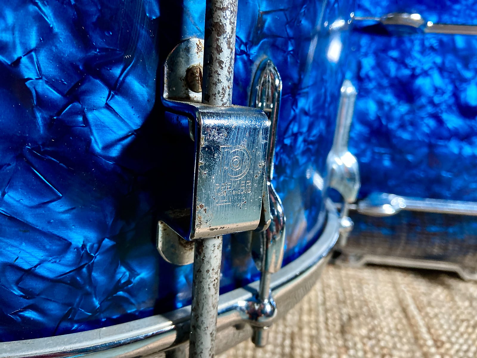 Premier '54' Vintage Drum Kit Blue Marine Pearl - 1966